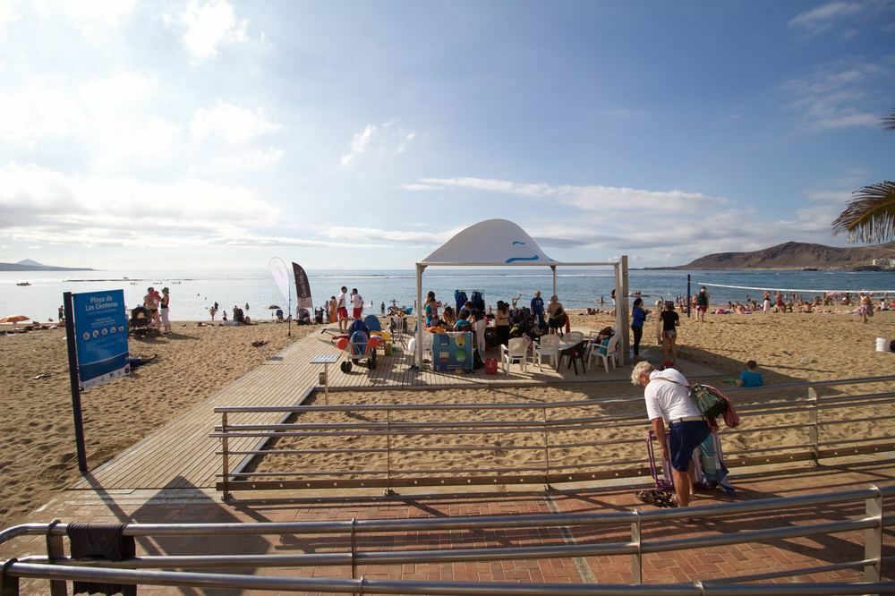 شقة En Primera Linea Playa De Canteras Vista Al Mar Lightbooking لاس بالماس دي غران كاناريا المظهر الخارجي الصورة